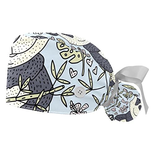 Chapeaux bouffants Panda : ajustement anti-glisse et anti-transpiration pour casquettes de travail