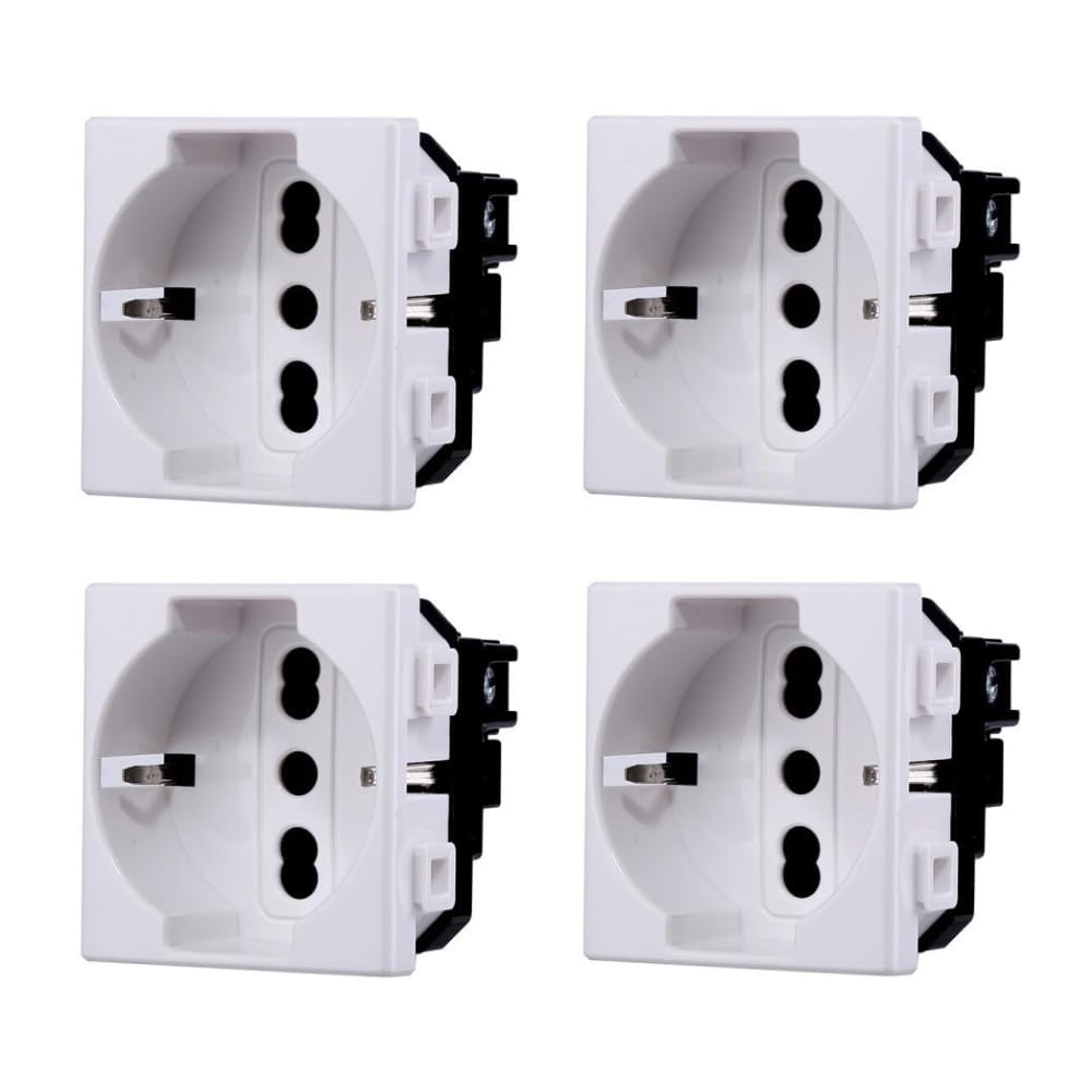 GLOCA Set 4 Prese Schuko 2P+T 10/16A Совместимость с серией Matix