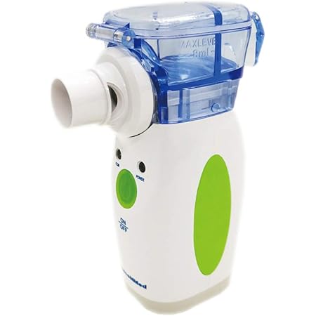 Amazon 一般医療機器届け出済 吸入器 小型 メッシュ ネブライザー n 001 携帯用ポーチ付き ネブライザー吸入器 家庭用 喘息 静音 コンパクト 軽量 軽い 簡単操作 薬液カップブルー Preciouscare 吸入器 通販