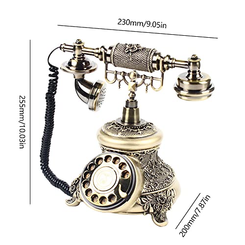 Teléfono Vintage Xuthusman de Disco Rotatorio Bronce miniatura 2