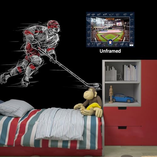 Poster Astros de baseball pour relooker une chambre de garçon vide - 6
