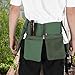 QERLONG Waterproof Gardening Waist Bag, Adjustable Belt, Tool Organizer, 4 Pockets, Plant Support Clips, for Gardeners, Climbing Plant Accessories