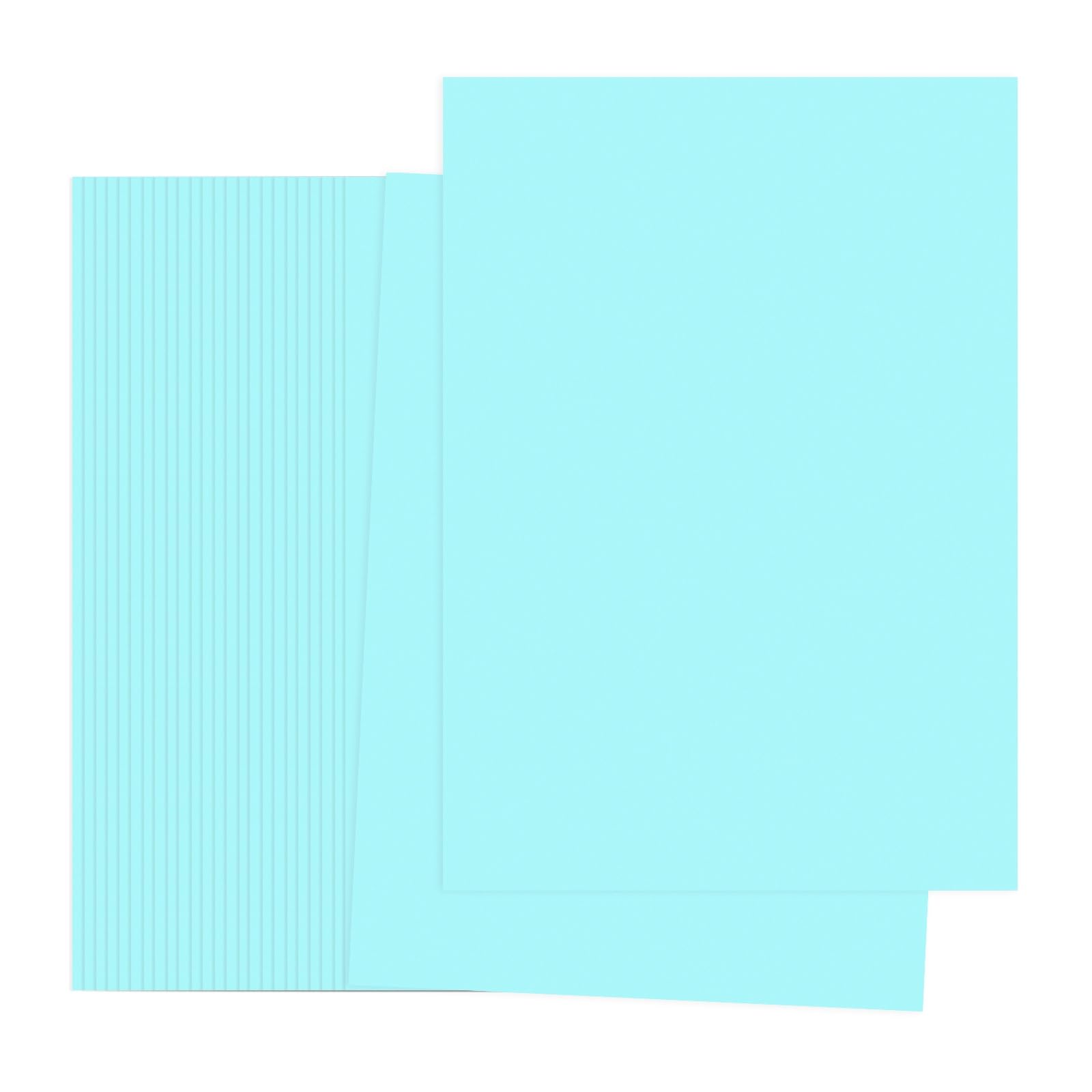 PATIKIL Light Blue Colored Copy Paper, 50 Sheets 8.3x5.9 A5 19lb/70gsm Double Sided Colorful Print Paper Bulk Sheet DIY Craft Art Projects Supplies for Printer Origami