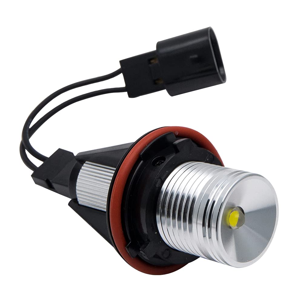 Baceyong 6W 6000 K 2 LED Angel Eye, luce di segnalazione per auto HID Xenon bianco per E39 E87 E60 E63 E64 E65 E66 E53 OEM
