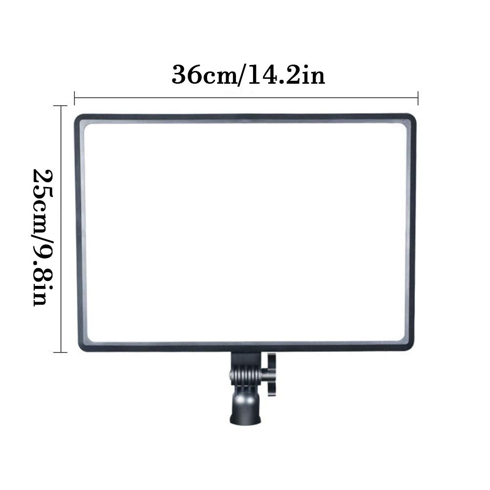 Luce video a LED Illuminazione per conferenze Pannello luminoso della fotocamera, temperatura del colore e luminosità regolabili, illuminazione più morbida per fotografia di bambini / video di YouTube