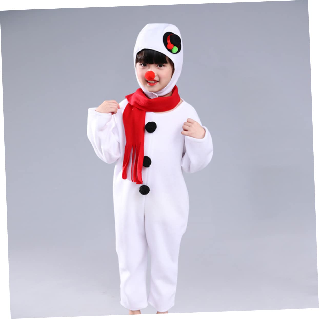Costumi Pigiama Para Niños Vestito Bambini Pupazzo Di Neve Costume Pupazzo Di Neve Costume Kit Bambini Costume Di Natale Bianco Bambini Costume Set Festival Costume Set Pupazzo Di