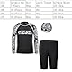 MZSYLK Jungen Schwimmkostüm Rash Guard Badeanzüge Set 3 Stück langärmelige Badeshirts Schnell trocknende Badeanzüge mit Badehose