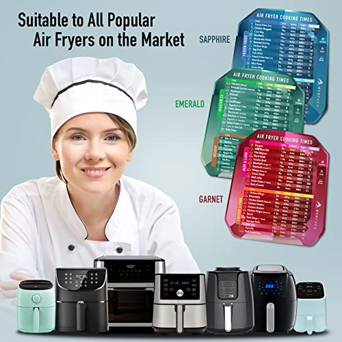 Air Fryer Magnetic Cheat Sheet Set, Instant Vortex Air Fryer Oven Cooking Times Chart, Air Fryer Accessories Frying Pot Kitchen Cooking Quick Guide Cookbook Magnets (Red) #TOP5