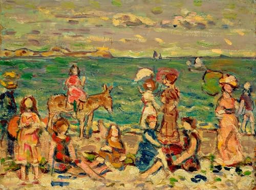 Affiche de plage de Maurice Brazil Prendergast | Toile décoration murale graffiti 60x90cm