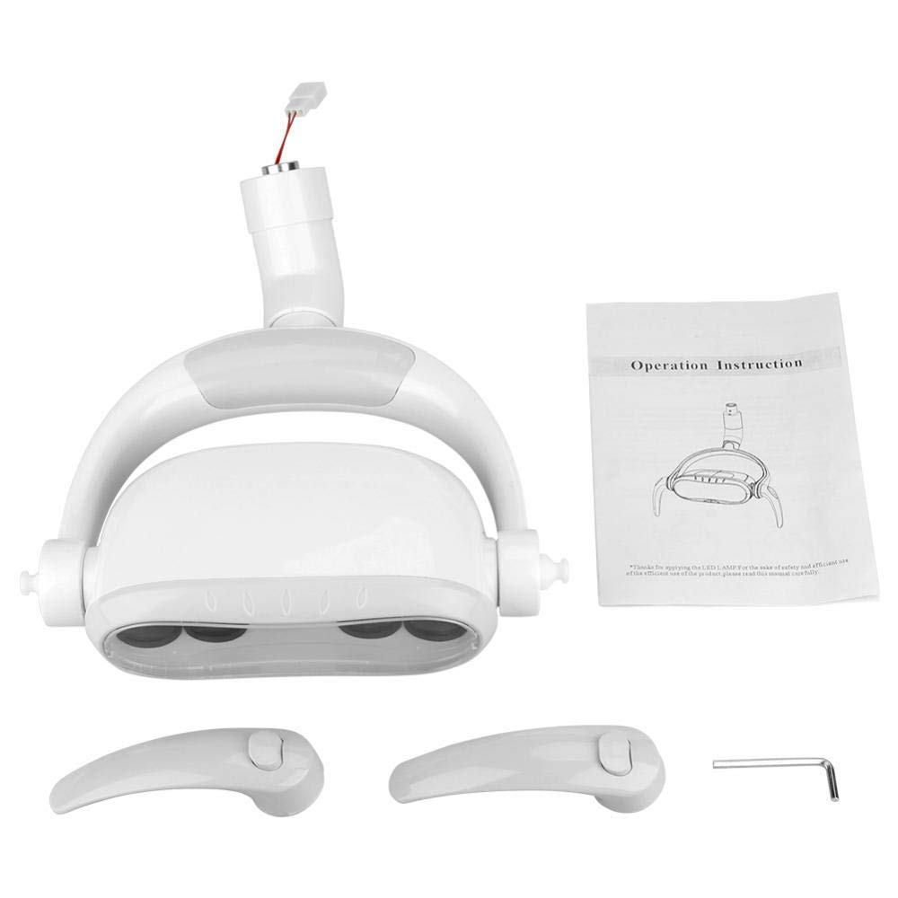 Dental Oral lampa LED z czujnikiem podczerwieni, 4 diody LED, lampa dentystyczna, lampa indukcyjna, do laboratoryjnego krzeseł, bezcieniowa lampa, akcesoria do krzeseł dentystycznych.