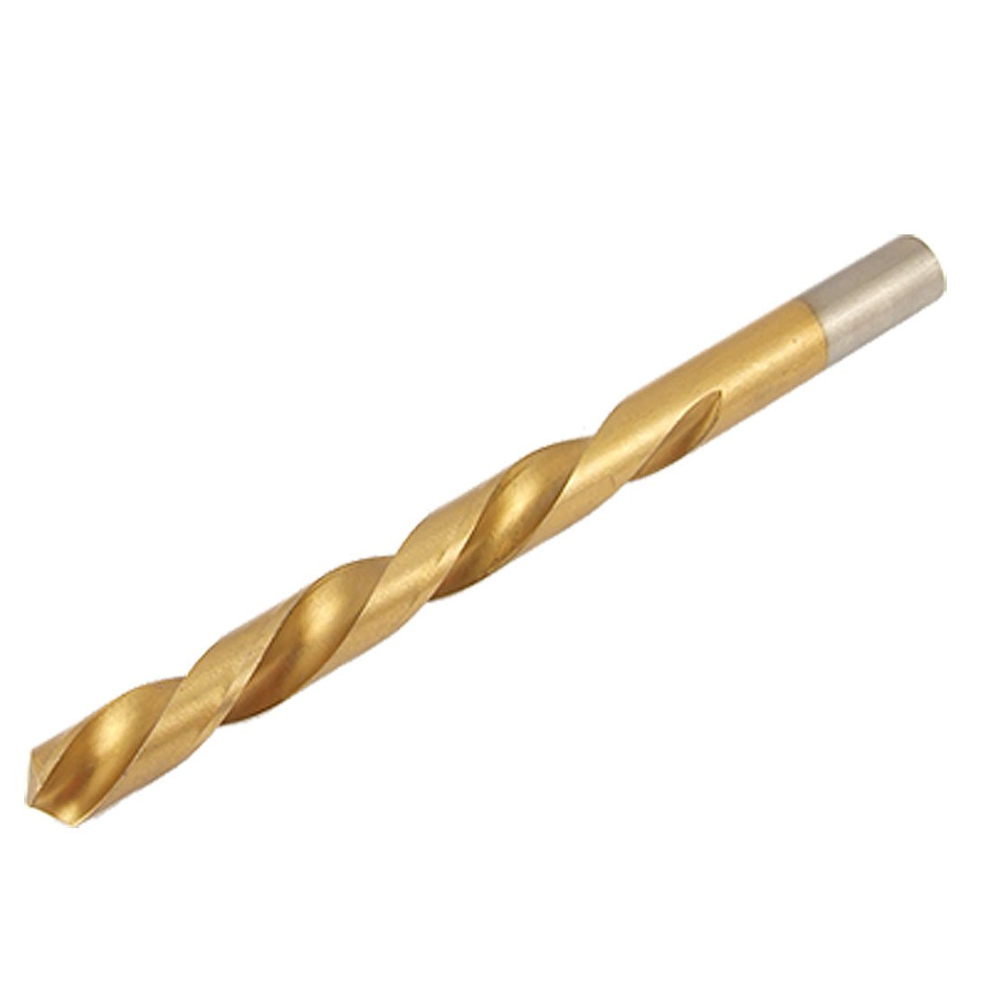 Aexit Metal Aluminum Tool Holder 10mm Straight Drill Hole Twist Drill Bit Gold Tone Model:40as480qo650