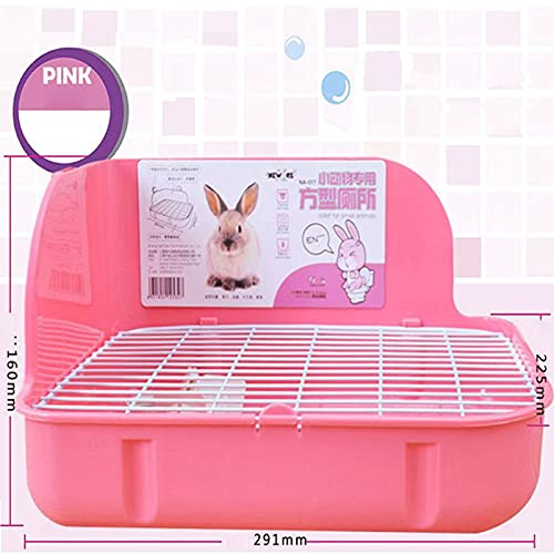 Lettiera per Gatti Grande scatola dei rifiuti con pastiglie bonus, cassetto, scatola della toilette angolare e padella pet più grande per porcellini per adulti cavia, cincillà, furetto, galesaur, picc