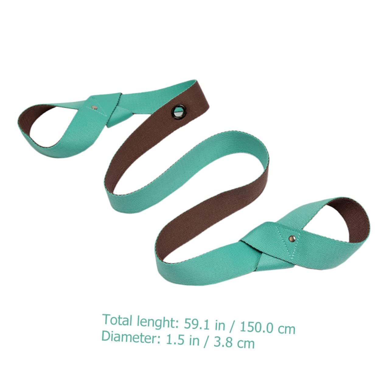 TOYANDONA Yoga Band mit Schlaufen Elastisches Dehnungsband für Yoga und Fitness Tragbar und Vielseitig Einsetzbar für Anfänger und Fortgeschrittene Verbessert Flexibilität und Kraft
