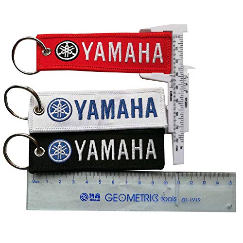 3pc Embroidered Tag Keychain Key Ring for Yamaha Motorcycles Bike Biker Key Chain Bag Phone ChainAccessories Gifts