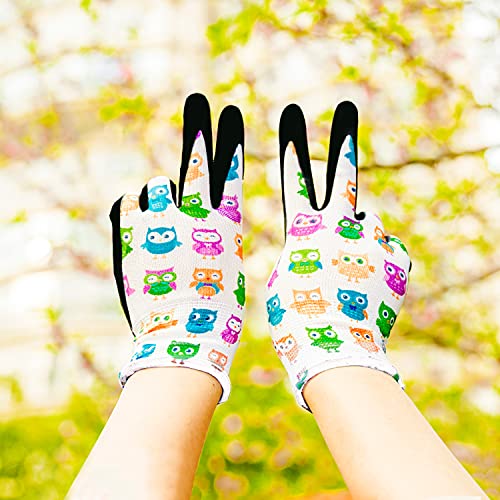 Kids Garden Gloves - Promedix - Children Gardening Gloves Gardening Gloves For Kids 2Pairs(6~9 Years Old) #TOP4
