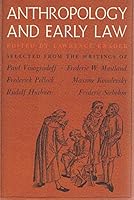 Anthropology and Early Law 0465003435 Book Cover