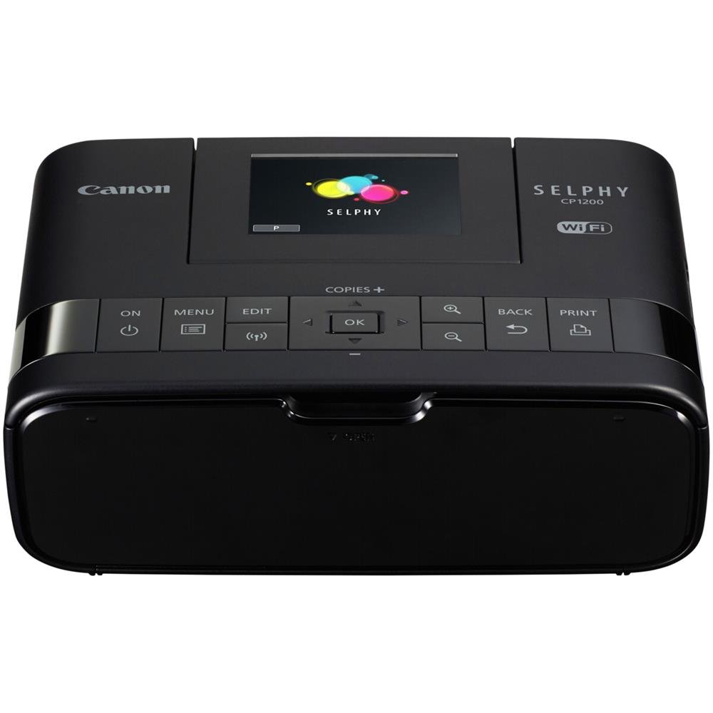 Canon SELPHY CP1200 - Impresora fotográfica (inyección de Tinta, WiFi, USB 2.0, PictBridge), Negro
