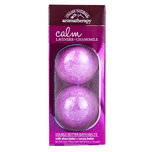 Village Naturals Double Butter Bath Melts - Calm Lavender-chamomile, 2 Ea, 2count