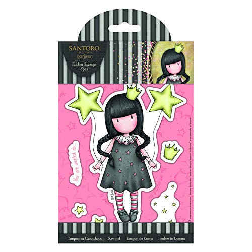 Docrafts Santoro Gorjuss Rubber Stamp, Us:one Size, Multi-Colour #TOP29