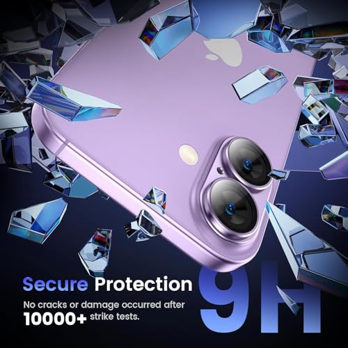 Image of Camera Lens Protector Tempered Glass for iPhone 17 - Alloy Metal Cover with Tempered Glass - Scratch Resistant, Easy Installation