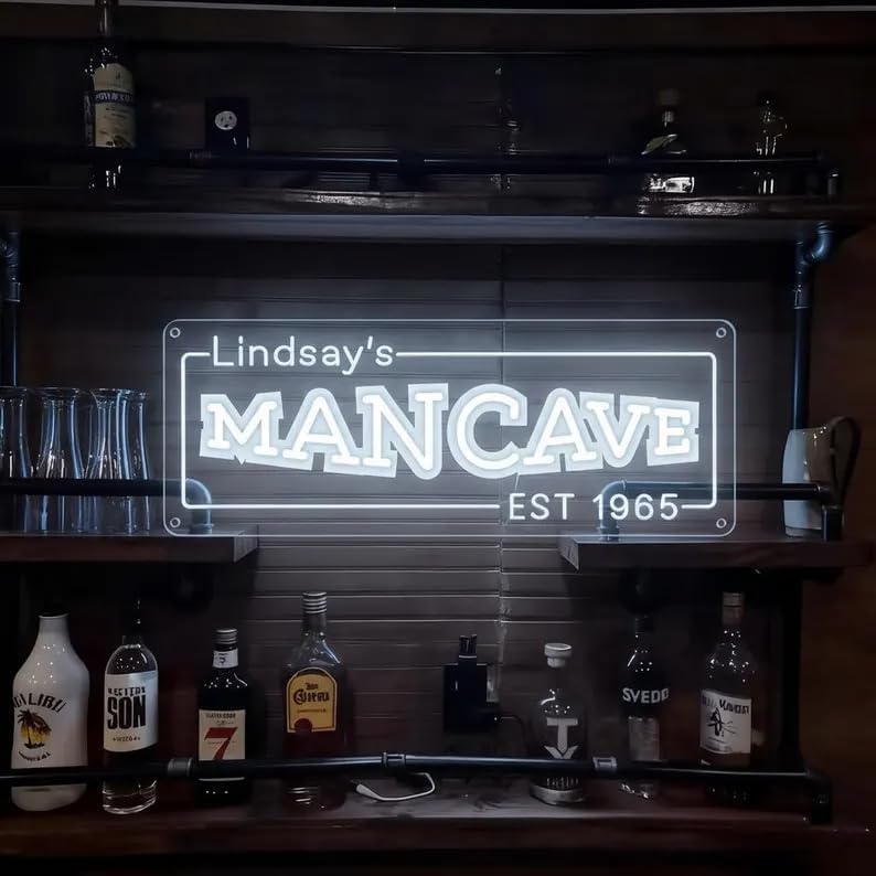 Miniatura 6 de Letrero de neón con texto en inglés "It's a Beer o'clock", para barra de neón multicolor RGB inteligente para bar en casa, letreros de cerveza de 12