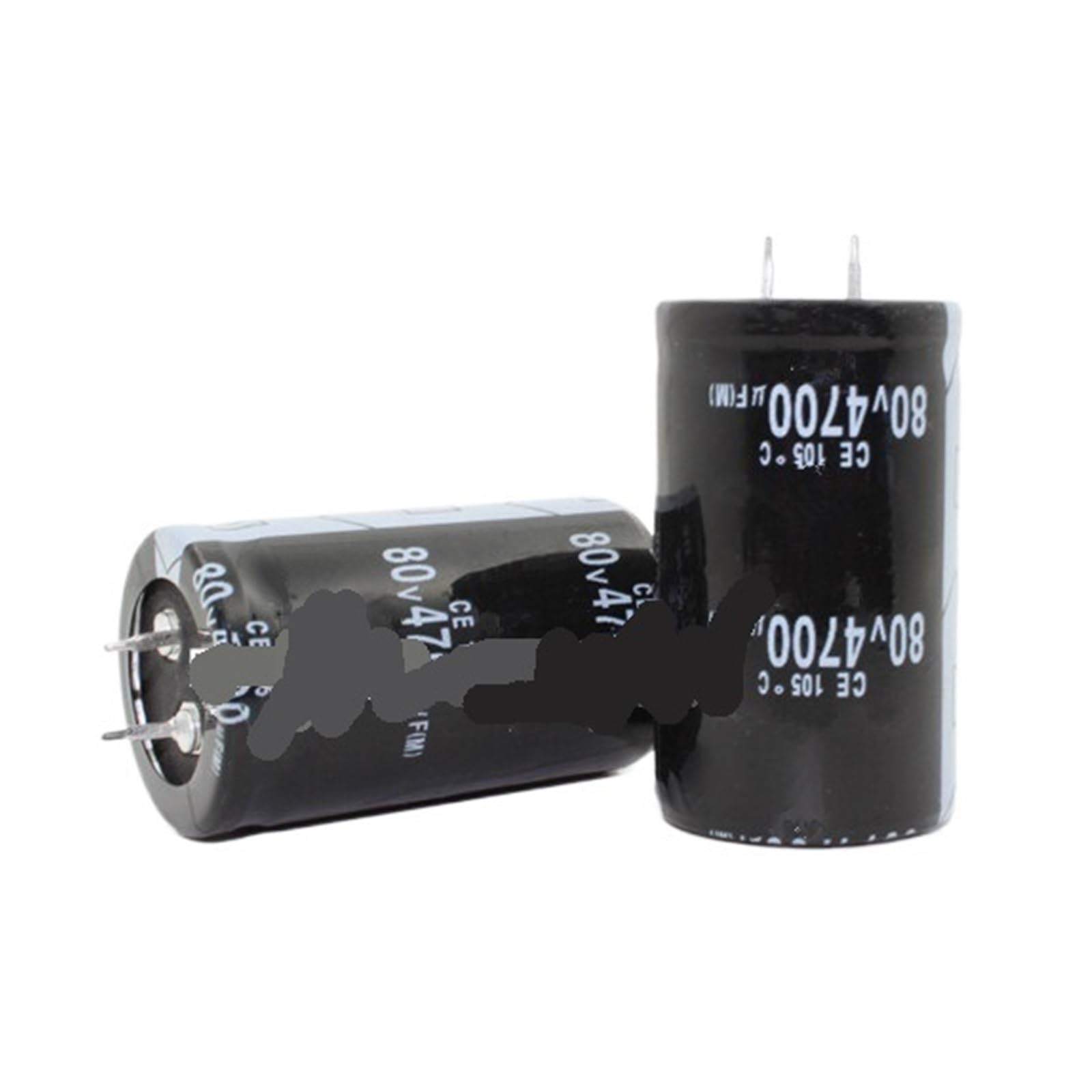 Condensadores de 80 V y 4700 uF para solucionar caídas de tensión en placas electrónicas