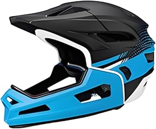 Moreeulsi Helmet Full Face, 29x17cm Motorcycle Helmets, Motocross Helmet with Detachable Chin Guard Safe Adjustable, Shock...