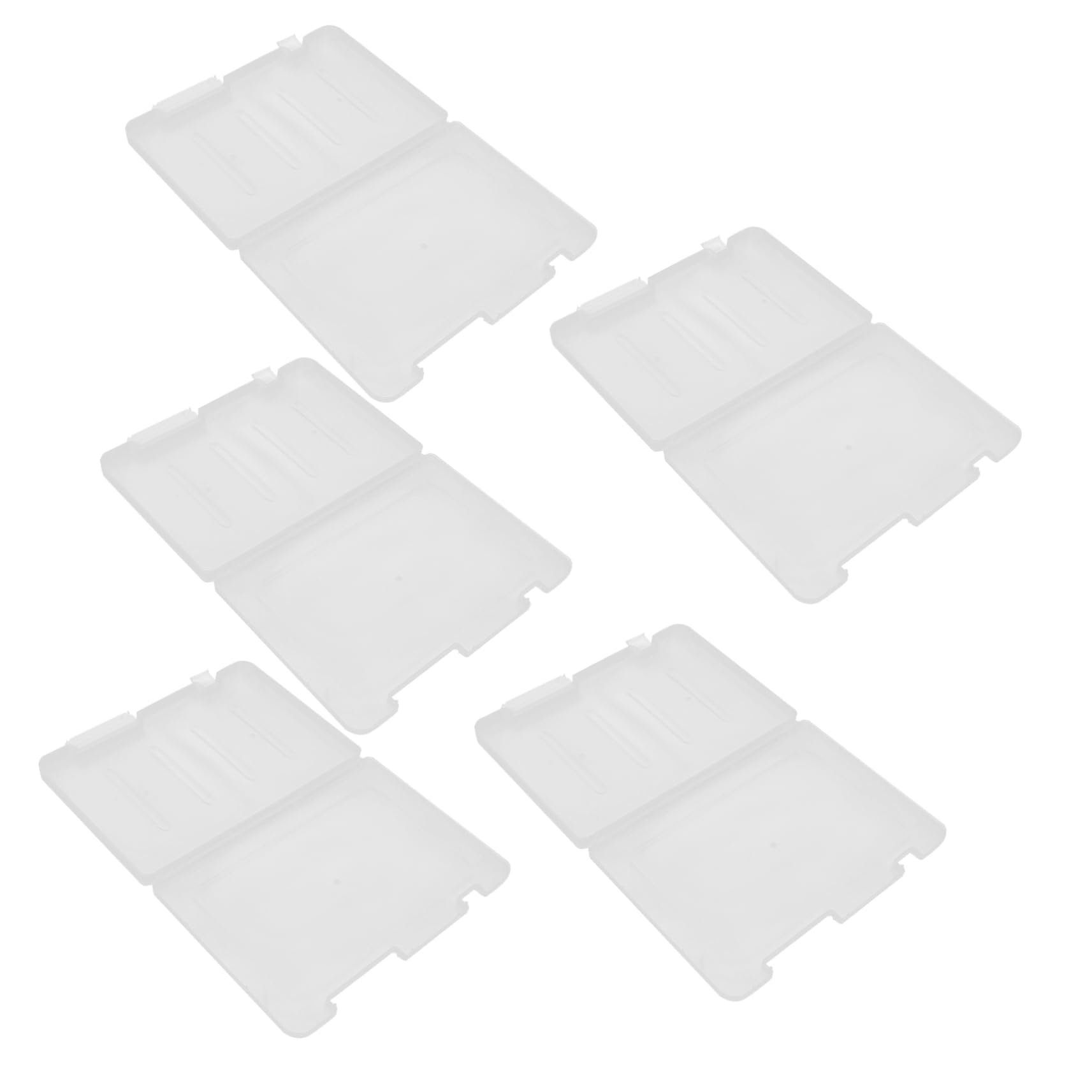 Scatola di Plastica per Documenti Trasparente 5 Pezzi Pp
