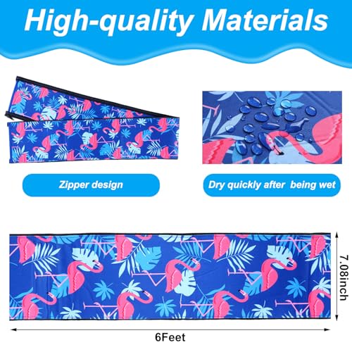Junkin Pool Handrail Cover Swimming Pool Hand Rail Cover Slip Resistant Railing Blue Rail Grip for Swimming Hand Railing(6 ft) - Thumbnail 2