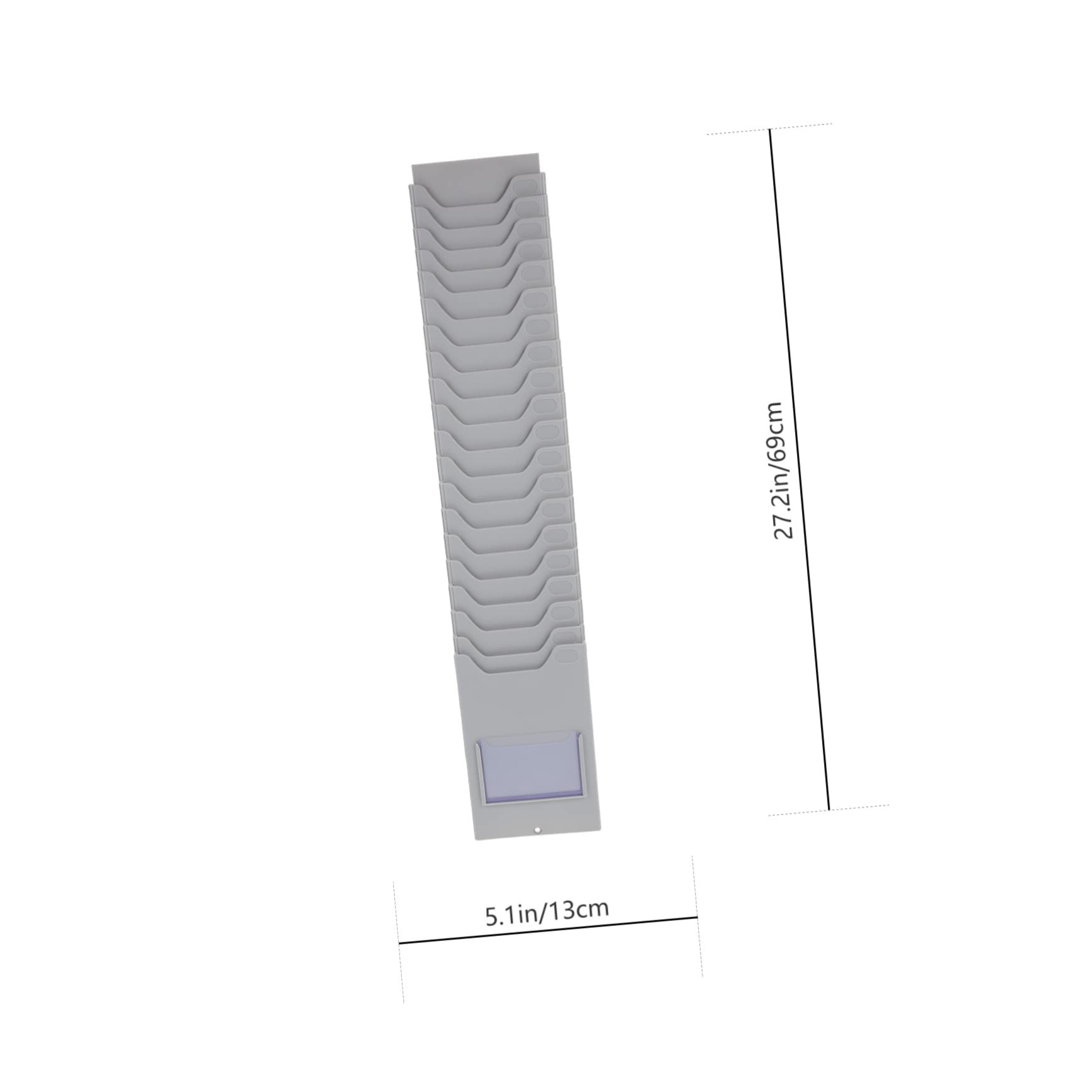 Nucleic Card Storage Rack Plastic Card Rack Holder 10 Slots ID Card Storage Rack Wall Hangers ...