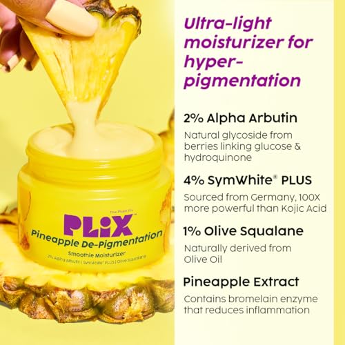 Image of PLIX - THE PLANT FIX Pineapple Lip Balm SPF 50 + Smoothie Moisturizer | Kojic Acid, Vitamin C, Alpha Arbutin | Fades Pigmentation | Brightens Dark Lips & Skin