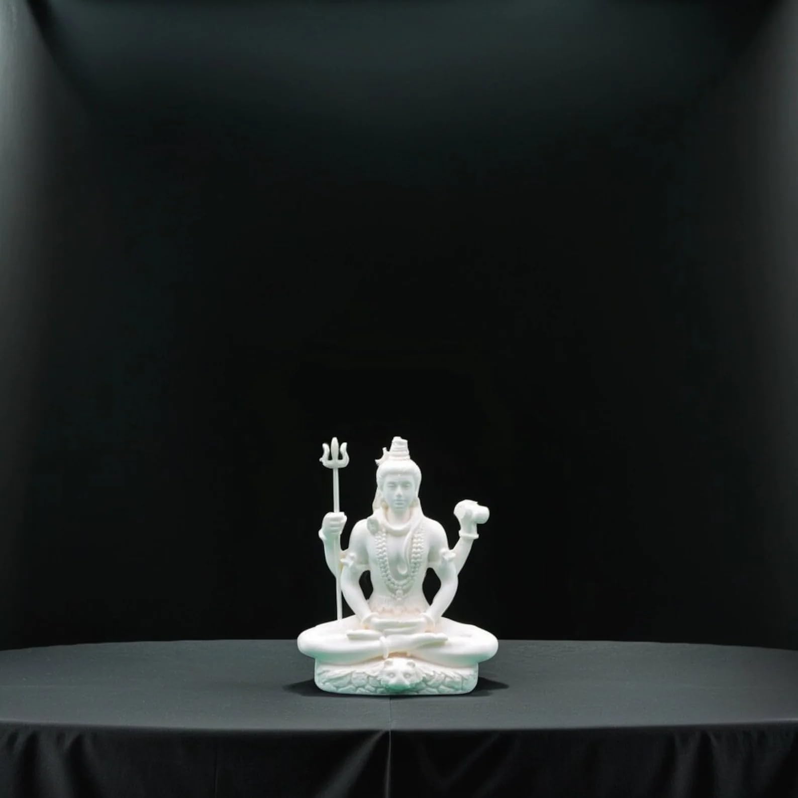 Shiv Shiva Murti Statue Idols Sculpture for Car Dashboard Pooja Temple Room Home Decoration & Festival Occasions Gifts (3 Inches Height, Resin), Religious