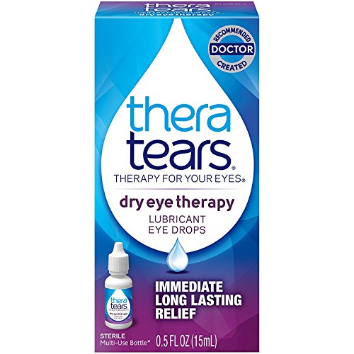 TheraTears Eye Drops for Dry Eyes, Dry Eye Therapy Lubricant Eyedrops, Provides Long