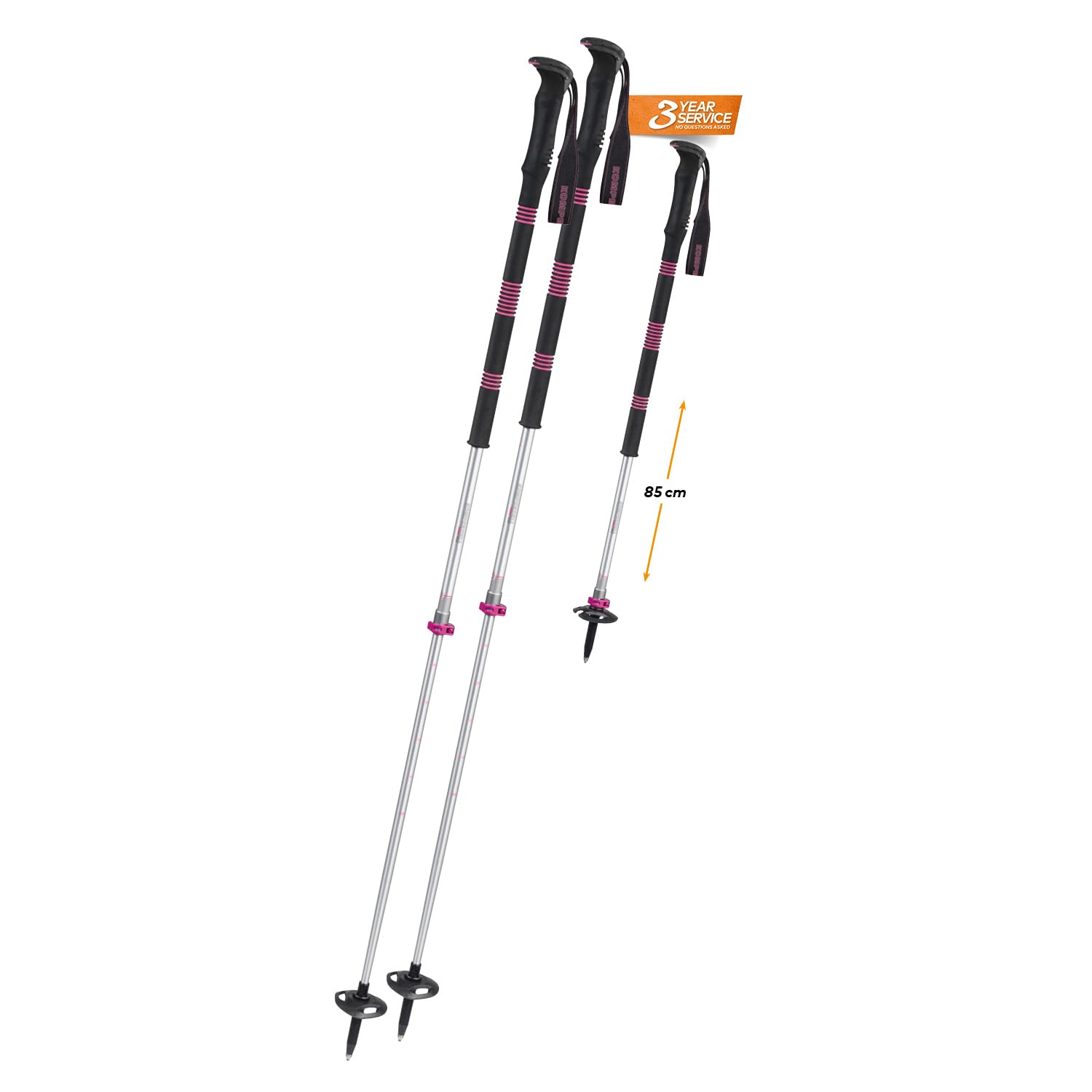 Komperdell Contour Titanal II kijki trekkingowe kijki trekkingowe kijki narciarskie różowe