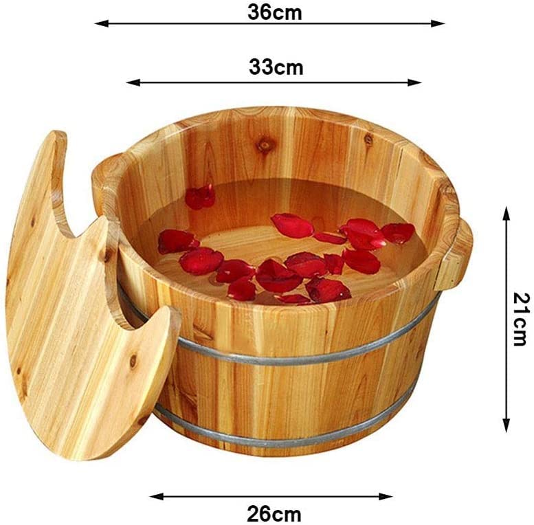 Baño de pies de madera maciza Katzowen para pedicura miniatura 2