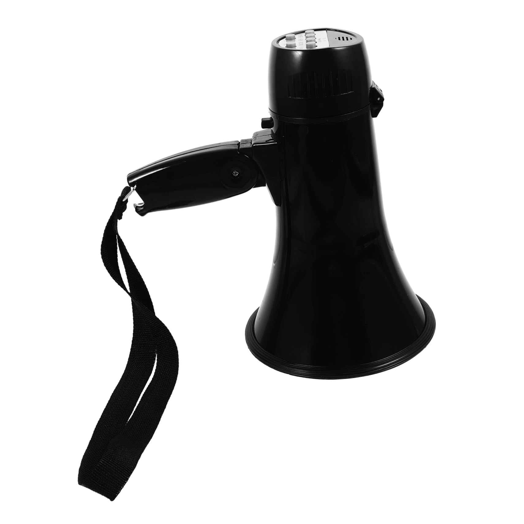 Megáfono de Mano 25w Reproducción de Mensajes, Abs Negro | Eventos al Aire Libre y Fiesta, Salida Potente, Formato Portátil para Animar y Uso Práctico