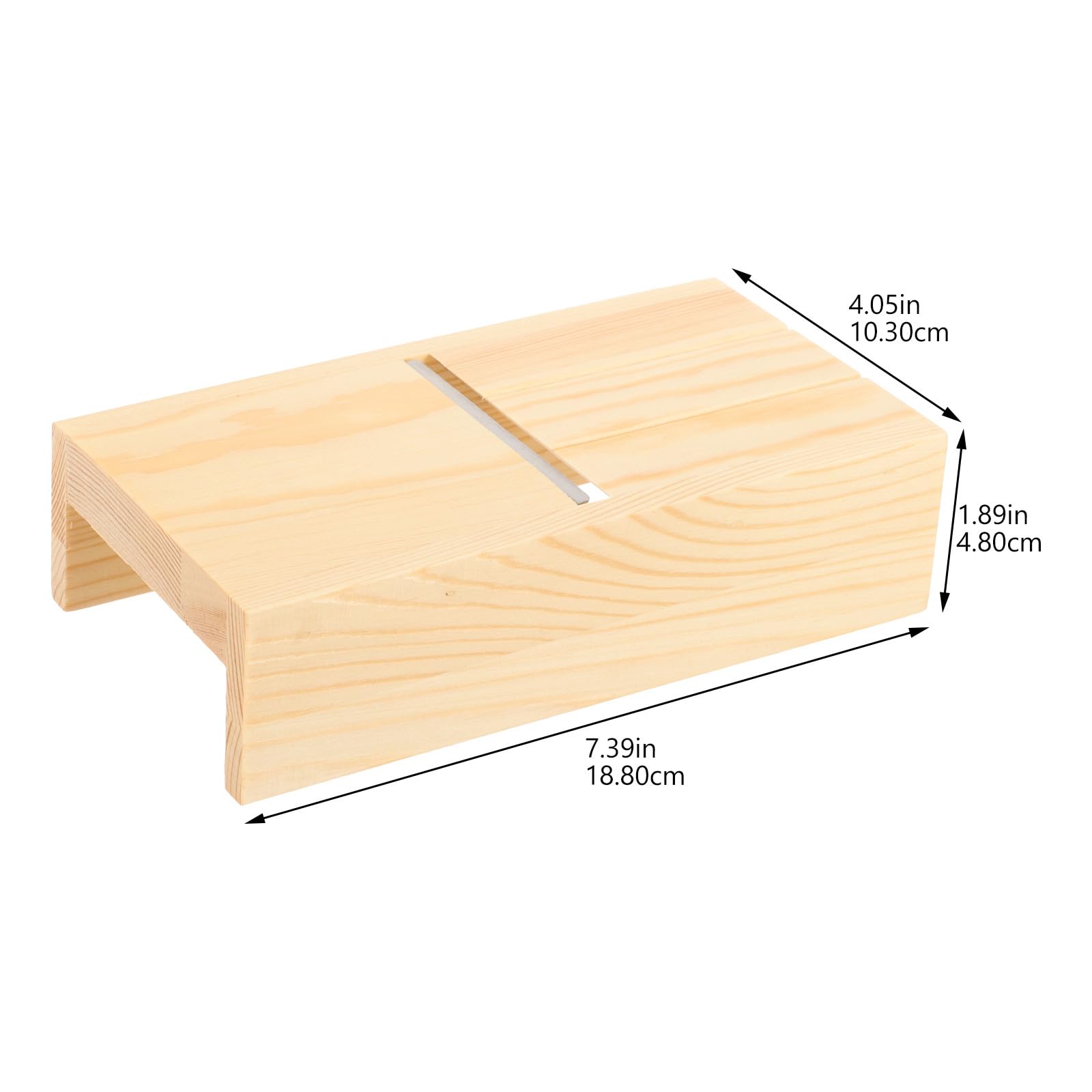 Affettatrice per Formaggio in Acciaio Inox e Legno Beige, Facile da Usare e Pulire, per Burro e Sapone in Uso Domestico e Professionale