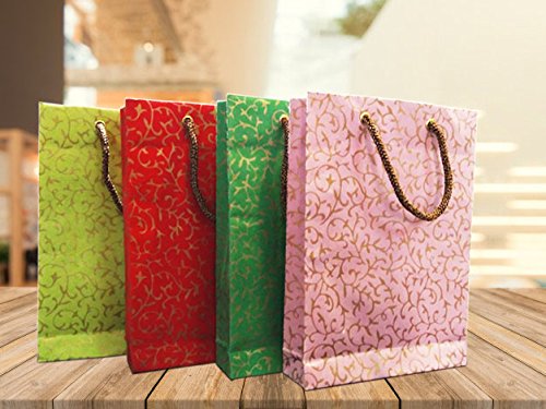 Brown Leaf Royal Golden Print Party Favour Handmade Goodies Paper Bag, 8 x 5.7 x 1.75 Inch (Multicolour) - Set of 36 (B07CN4VHQW) Amazon Price History, Amazon Price Tracker