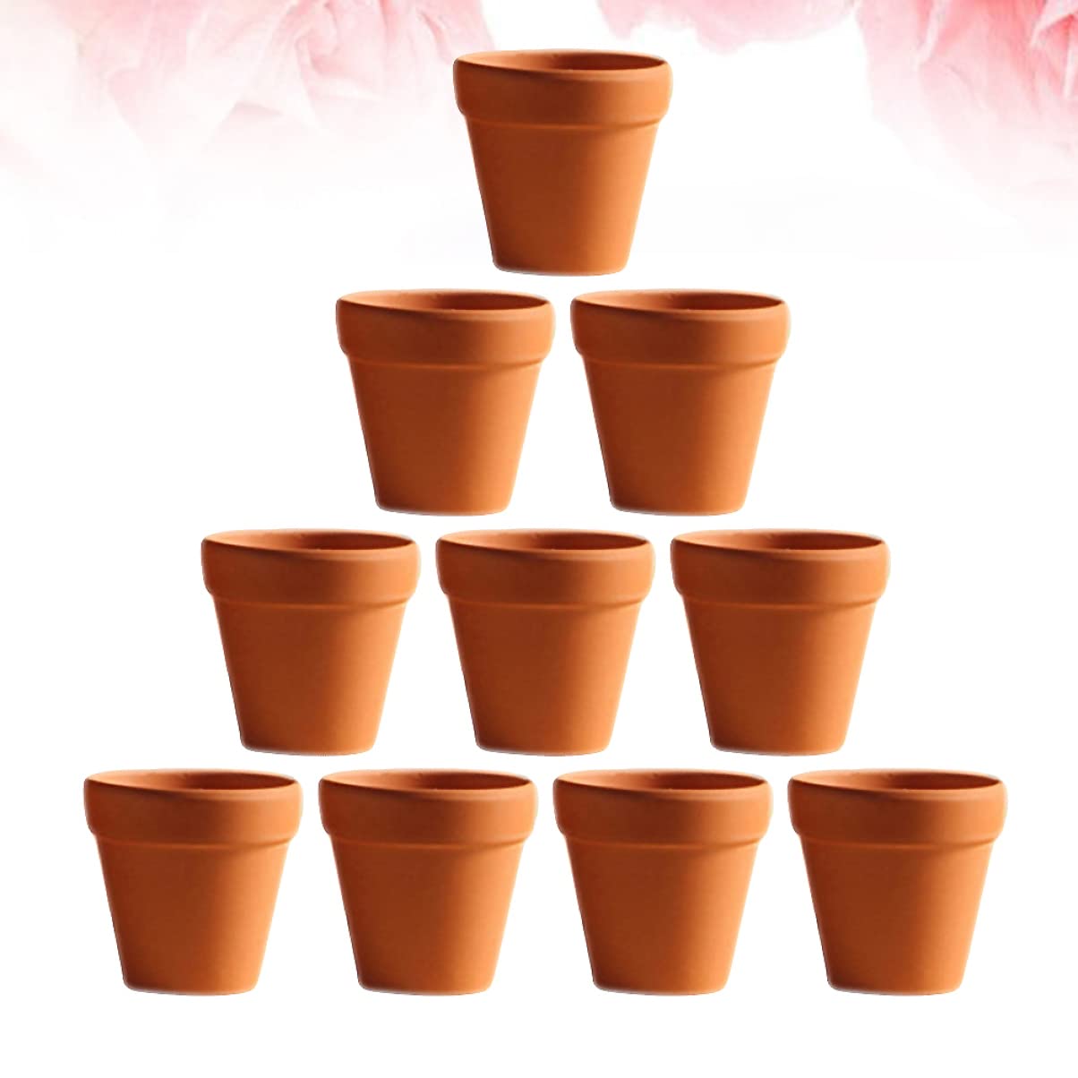 TOYANDONA 60 Pz Vasetti Terracotta Con Sottovaso 3,5 Cm Vaso Per Piante in Terracotta Vasi Per Fioriere in Piccoli Vasi Di Dargilla Piccola Ceramica Piccolo Cactus