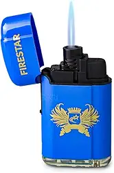 Isqueiro Maçarico Firestar 1 Chama Potente - Cores e desenhos Aleatorios