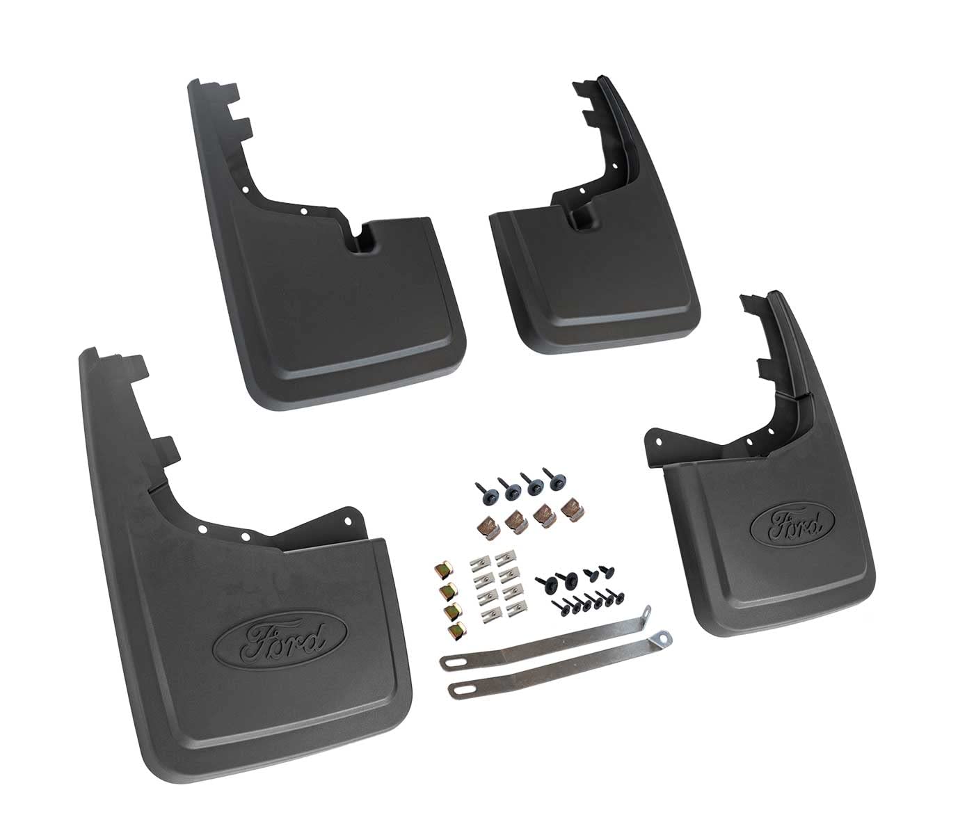 Front & Rear ML3Z-16A550-AA, ML3Z-16A550-BA OEM Mud Flaps for 2021-2022 F150