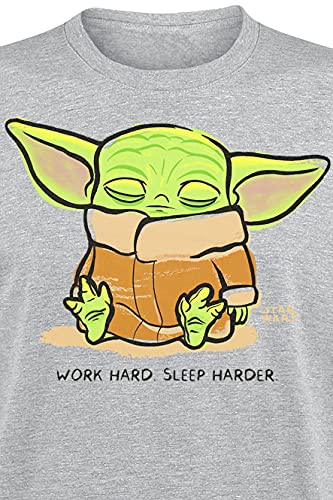 Star Wars Funko The Mandalorian Loose POP! Tees T-Shirt Cute Child Sleeping Size S - Image 2