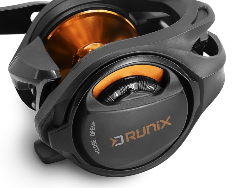 DELPHIN RUNIX 101004305 Moulinet de pêche Baitcast avec frein en étoile