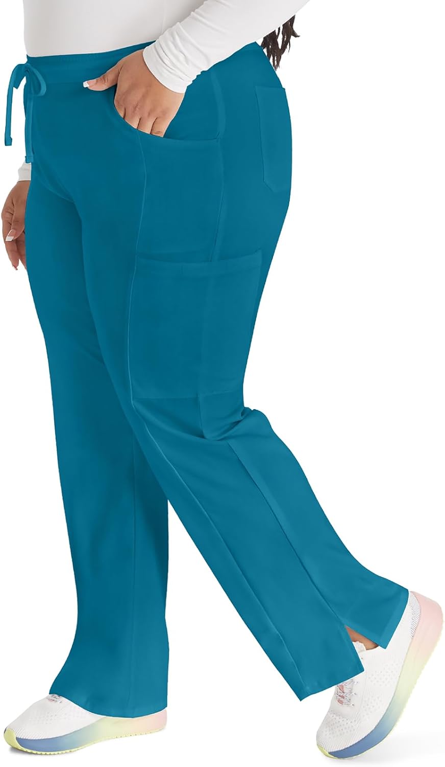 Dickies Scrubs for Women, Drawstring Cargo Scrub Pants with Four-Way Stretch and Moisture Wicking DK010 - Image 5