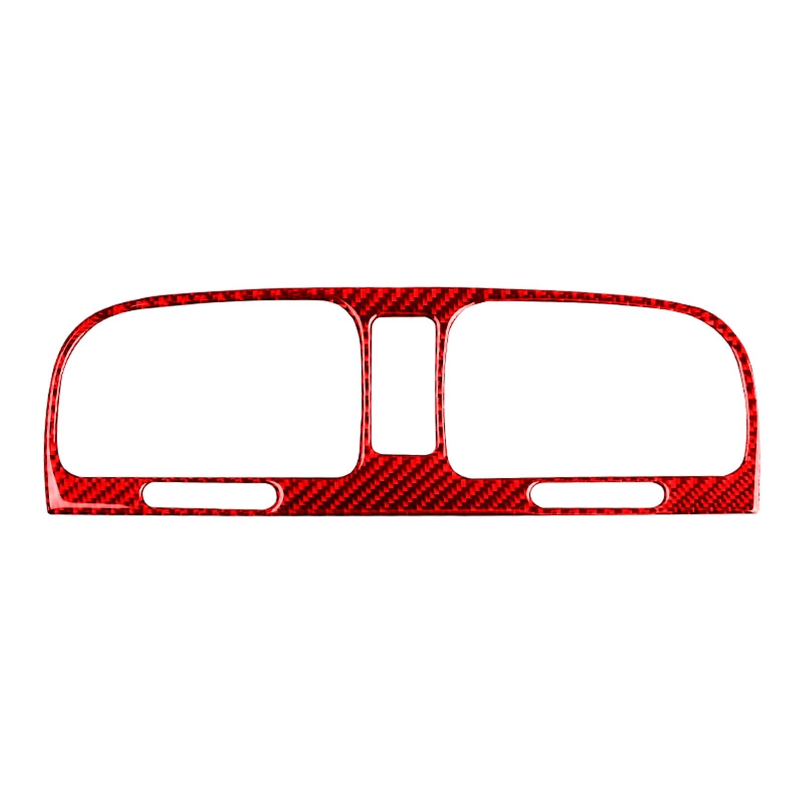 Wsbojxth Red Repair Patch Compatible With Vw For Golf 6 For Gti R Mk6 2008-2012 Carbon Fiber Interior Middle Air Vent Frame Decoration Stickers Trim Car Accessories(Red)