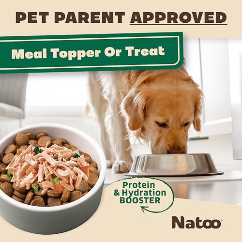 Image of NATOO Chicken, Sweet Potato & Broccoli Dog Food Topper, 3 oz, 20 Pack | For Picky Eaters, Wet Meal Topper for Dry Food, Limited Ingredient, Suitable for Dogs & Puppies, Case of 20