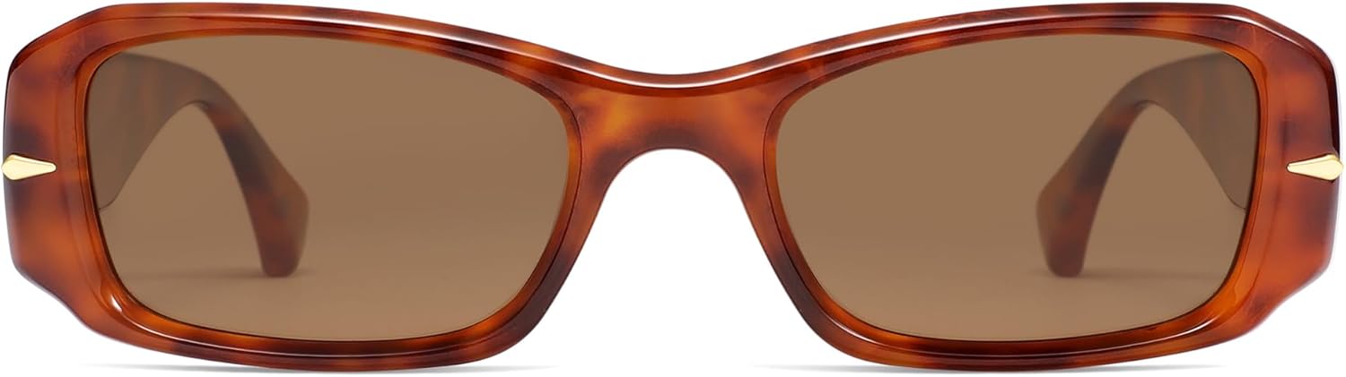 SOJOS Retro Rectangle Polarized Sunglasses Women Men 90s Sunnies UV Protection Womens Mens Sun Glasses SJ2366 - Image 3