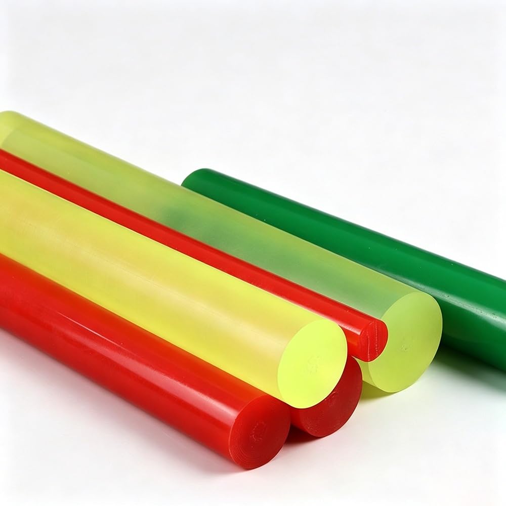 Tige Ronde En Plastique PU De Dureté 80A, Barre De Tendon De Bœuf En Polyuréthane Solide Multicolore, Diamètre 20/25/30/35-55mm, Longueur 500mm(Black,Dia40x500mm)