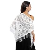 Taille : avec une excellente couverture et une longueur de 180 × 70 cm, notre châle en dentelle couvre parfaitement vos épaules et vos bras tout en vous donnant la liberté de bouger vos mains.