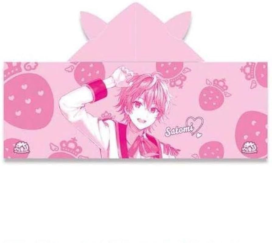 Amazon.co.jp: すとぷりさとみくん猫耳フード付きタオル